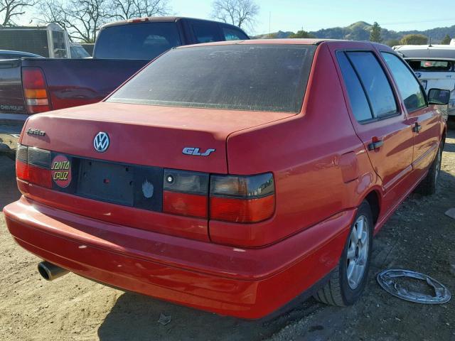 3VWSB81H1VM044645 - 1997 VOLKSWAGEN JETTA GLS RED photo 4