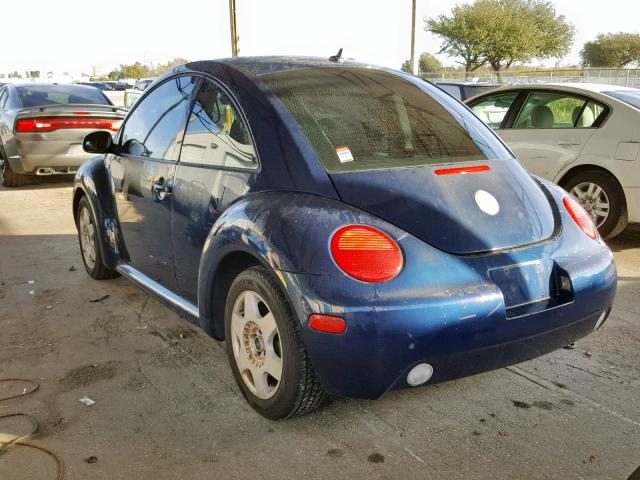 3VWBK21C93M422175 - 2003 VOLKSWAGEN NEW BEETLE BLUE photo 3