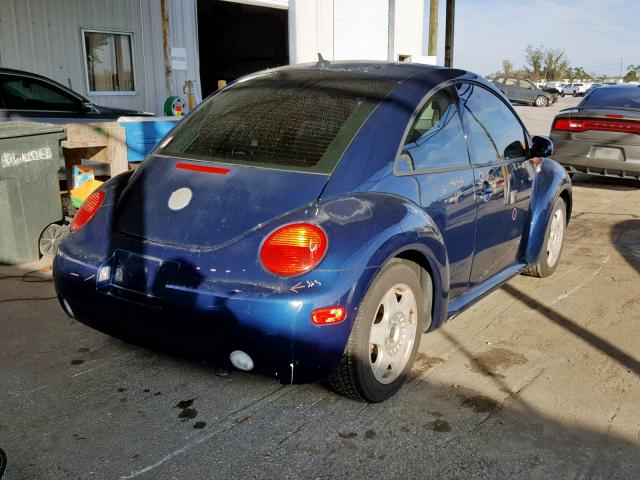 3VWBK21C93M422175 - 2003 VOLKSWAGEN NEW BEETLE BLUE photo 4