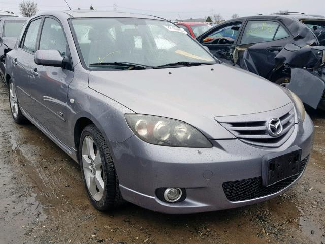 JM1BK344161474186 - 2006 MAZDA 3 HATCHBAC GRAY photo 1