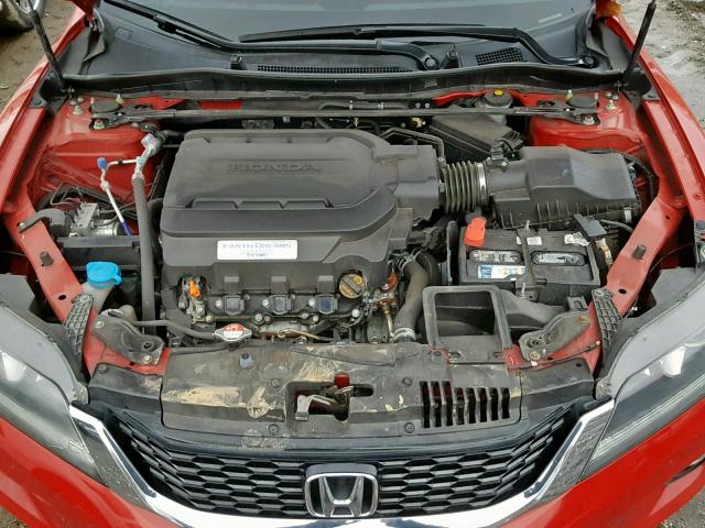 1HGCT2B88EA004528 - 2014 HONDA ACCORD EXL RED photo 7