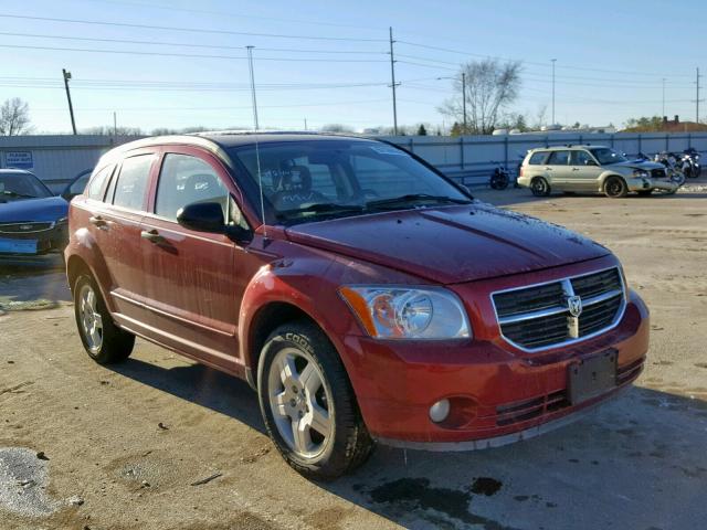 1B3HB48B27D248622 - 2007 DODGE CALIBER SX RED photo 1