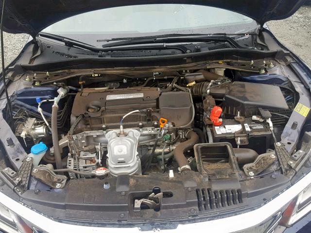 1HGCR2F87GA028394 - 2016 HONDA ACCORD EXL BLUE photo 7