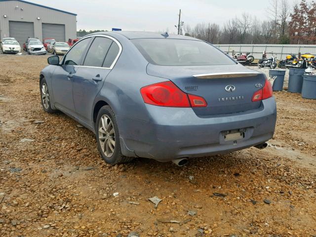 JNKCV61F29M051623 - 2009 INFINITI G37 BLUE photo 3