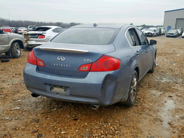 JNKCV61F29M051623 - 2009 INFINITI G37 BLUE photo 4