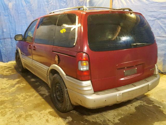 1GMDU03E54D242662 - 2004 PONTIAC MONTANA RED photo 3