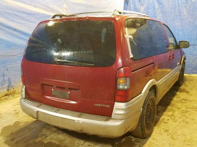 1GMDU03E54D242662 - 2004 PONTIAC MONTANA RED photo 4