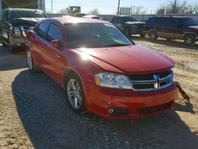 1B3BD1FGXBN508345 - 2011 DODGE AVENGER MA RED photo 1