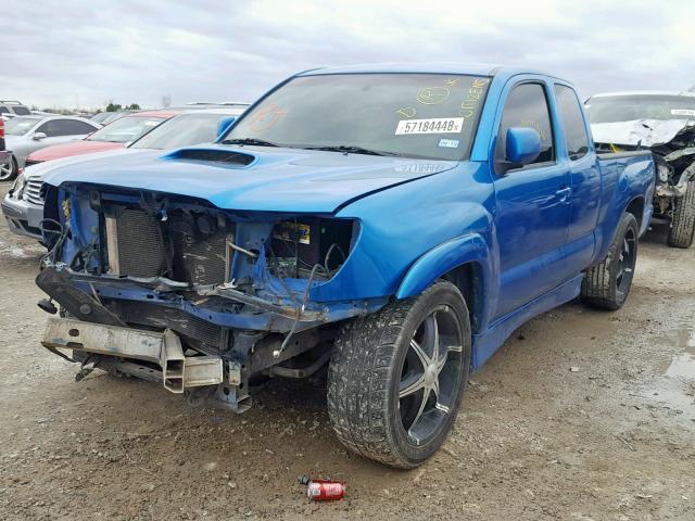 5TETU22N55Z046002 - 2005 TOYOTA TACOMA X-R BLUE photo 2