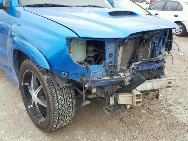 5TETU22N55Z046002 - 2005 TOYOTA TACOMA X-R BLUE photo 9