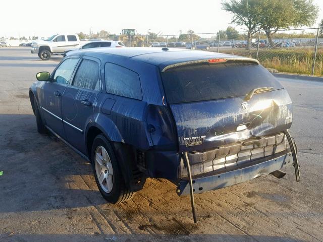 2D4FV47V06H390111 - 2006 DODGE MAGNUM SXT BLUE photo 3