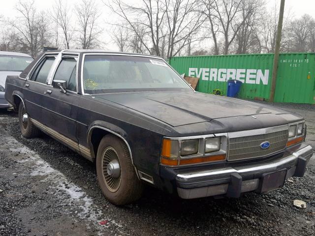 2FABP74F7KX138169 - 1989 FORD CROWN VICT BLACK photo 1