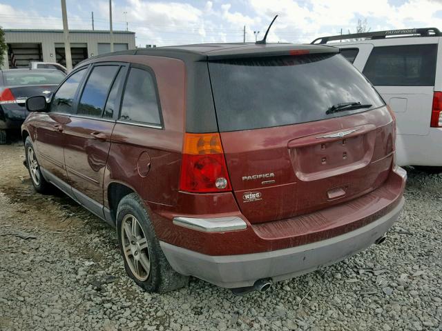 2A8GF68X47R289801 - 2007 CHRYSLER PACIFICA T MAROON photo 3