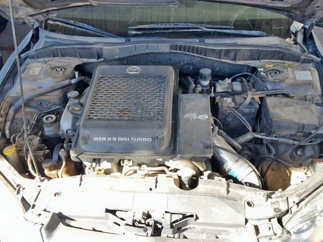 JM1GG12L961107039 - 2006 MAZDA SPEED 6 GRAY photo 7