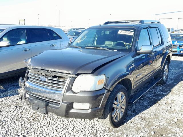 1FMEU758X7UA74266 - 2007 FORD EXPLORER L GRAY photo 2