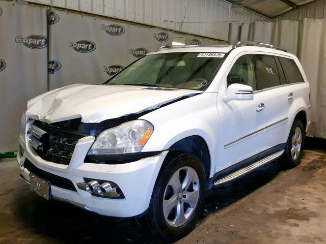 4JGBF7BE0BA753898 - 2011 MERCEDES-BENZ GL 450 4MA WHITE photo 2