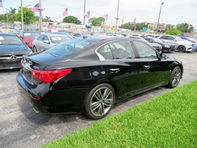 JN1BV7AP8EM675399 - 2014 INFINITI Q50 BASE BLACK photo 4