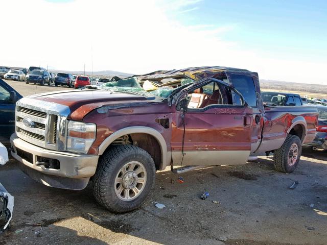 1FTWW31R88ED55651 - 2008 FORD F350 SRW S BROWN photo 2