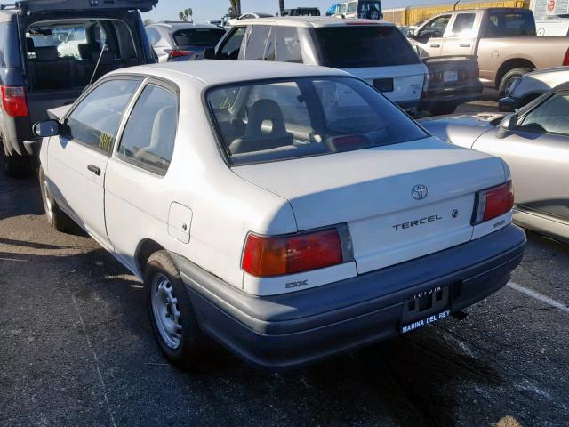 JT2EL43B8M0014390 - 1991 TOYOTA TERCEL DEL WHITE photo 3