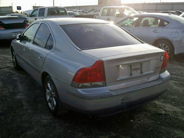 YV1RS61T432236280 - 2003 VOLVO S60 SILVER photo 3