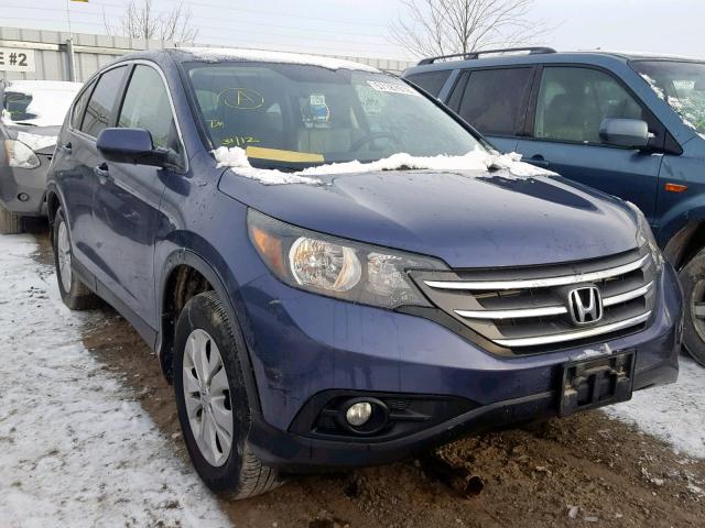 2HKRM4H75CH114684 - 2012 HONDA CR-V EXL BLUE photo 1