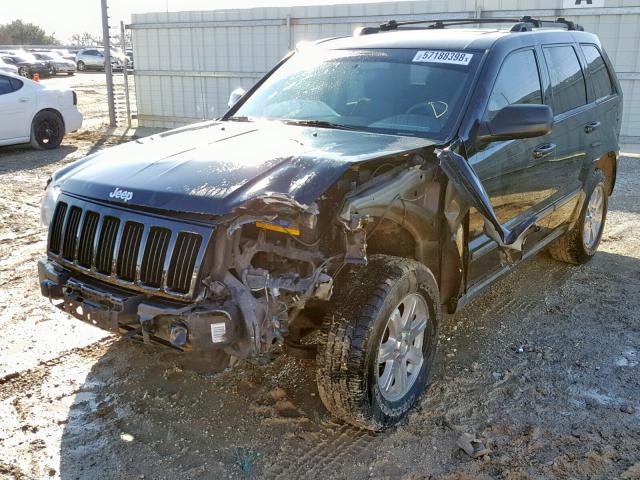 1J8GS48K88C168428 - 2008 JEEP GRAND CHER BLACK photo 2