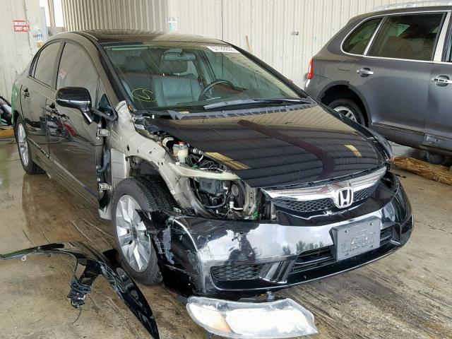 19XFA1F92BE019050 - 2011 HONDA CIVIC EXL BLACK photo 1