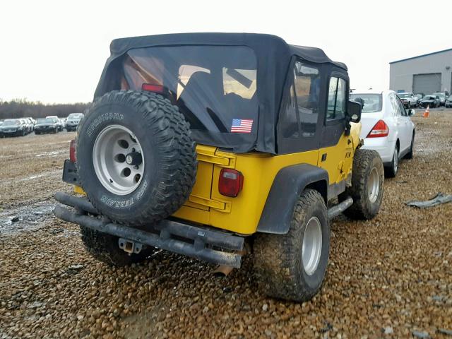 1J4FA39S52P738829 - 2002 JEEP WRANGLER / YELLOW photo 4