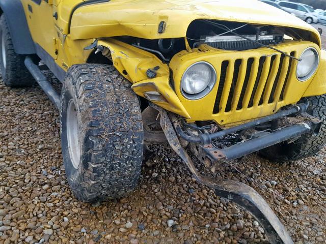 1J4FA39S52P738829 - 2002 JEEP WRANGLER / YELLOW photo 9