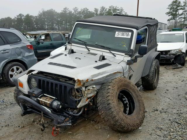 1J4FA39S94P763493 - 2004 JEEP WRANGLER X SILVER photo 2