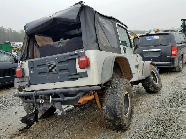 1J4FA39S94P763493 - 2004 JEEP WRANGLER X SILVER photo 4