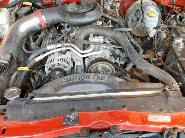 1B7GG22Y7XS259124 - 1999 DODGE DAKOTA RED photo 7