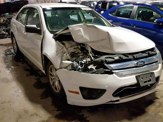 3FAHP0GAXBR114299 - 2011 FORD FUSION S WHITE photo 1