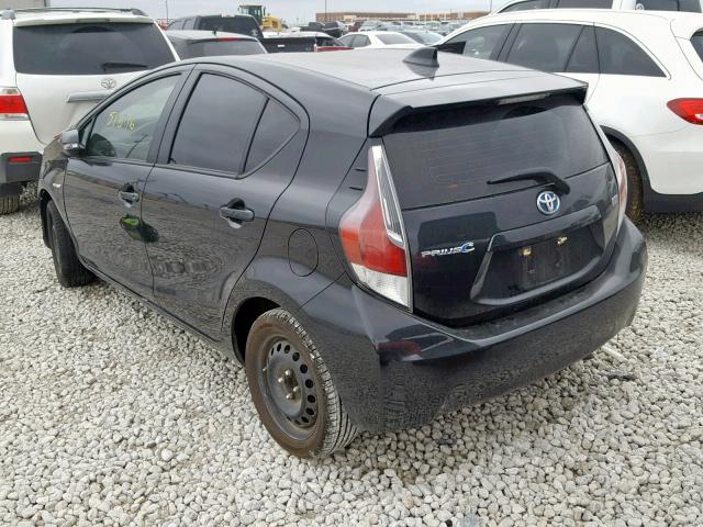 JTDKDTB32G1126628 - 2016 TOYOTA PRIUS C BLACK photo 3