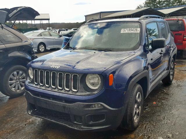 ZACCJAAB7HPE70242 - 2017 JEEP RENEGADE S Bənövşəyi foto 2