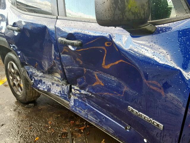 ZACCJAAB7HPE70242 - 2017 JEEP RENEGADE S Bənövşəyi foto 9