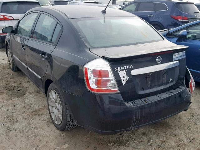 3N1AB6APXBL674534 - 2011 NISSAN SENTRA 2.0 BLACK photo 3