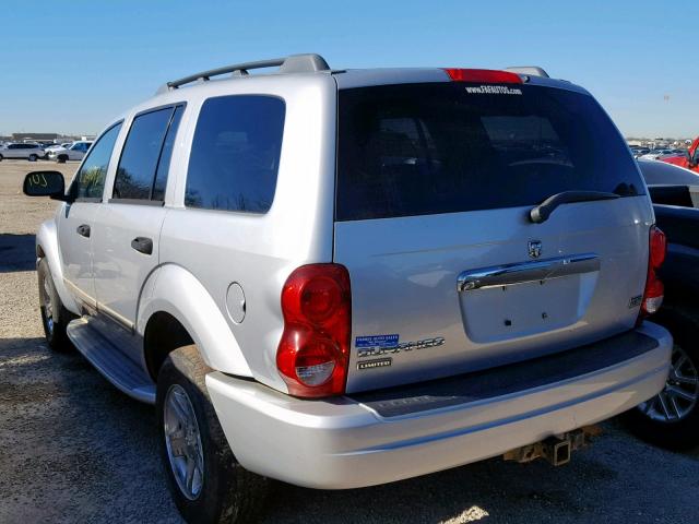 1D8HD58D15F529460 - 2005 DODGE DURANGO LI SILVER photo 3