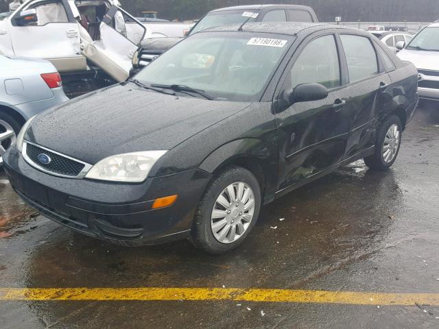 1FAFP34N87W279336 - 2007 FORD FOCUS ZX4 BLACK photo 2