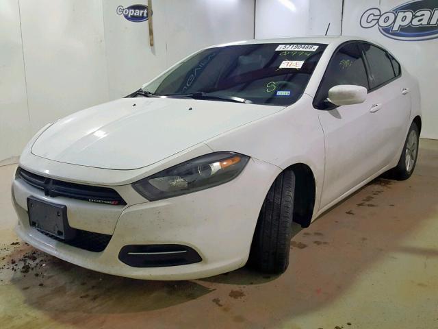 1C3CDFBB9ED890974 - 2014 DODGE DART SXT WHITE photo 2