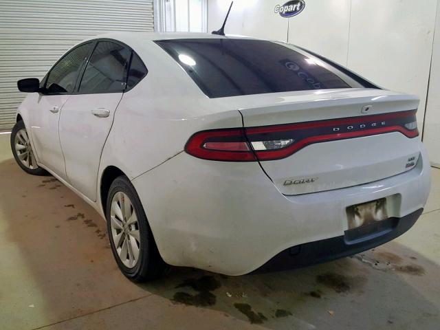 1C3CDFBB9ED890974 - 2014 DODGE DART SXT WHITE photo 3