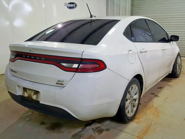 1C3CDFBB9ED890974 - 2014 DODGE DART SXT WHITE photo 4