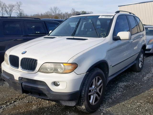 5UXFA135X6LY29460 - 2006 BMW X5 3.0I WHITE photo 2