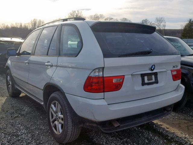 5UXFA135X6LY29460 - 2006 BMW X5 3.0I WHITE photo 3