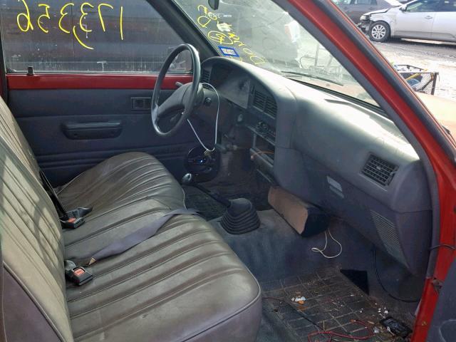 JT4RN81A9M5118409 - 1991 TOYOTA PICKUP 1/2 RED photo 5