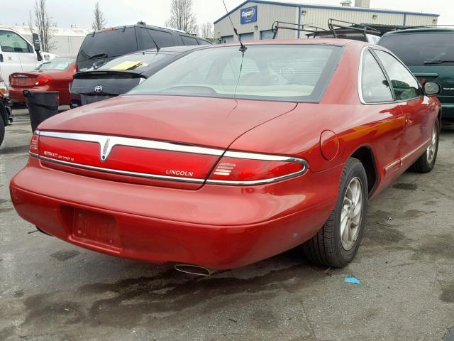 1LNFM91V3WY677319 - 1998 LINCOLN MARK VIII RED photo 4