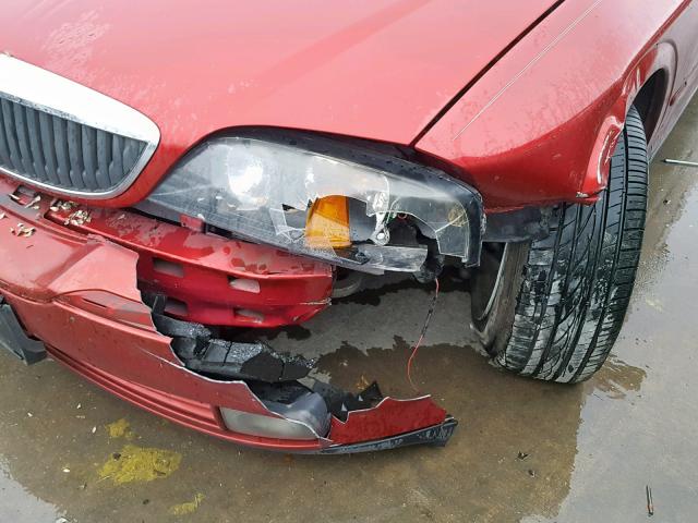 1LNHM86S35Y641615 - 2005 LINCOLN LS BURGUNDY photo 9