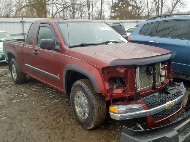 1GCCS19E688149490 - 2008 CHEVROLET COLORADO BURGUNDY photo 1