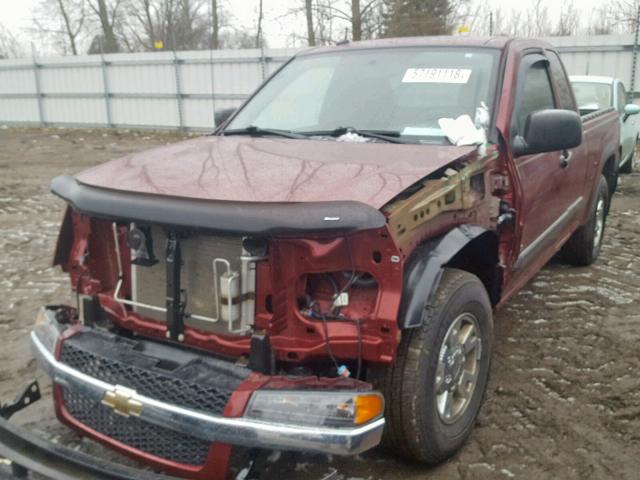 1GCCS19E688149490 - 2008 CHEVROLET COLORADO BURGUNDY photo 2