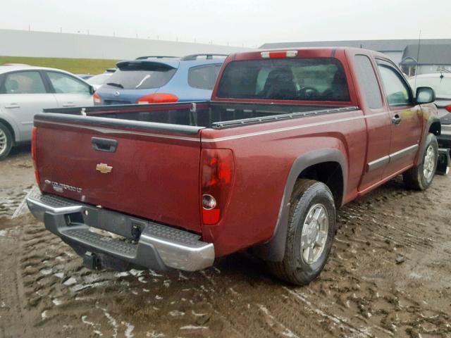 1GCCS19E688149490 - 2008 CHEVROLET COLORADO BURGUNDY photo 4